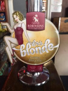 Dizzy Blonde Golden Zesty Ale Tap Badge