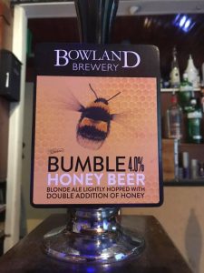 Bumble - honey beer - tap badge