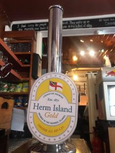 Liberation Brewery Herm Island Gold Tap Badge