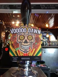 Voodoo Dawn Dark Amber Ale Tap Badge