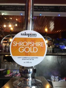 Shropshire Gold Tap Badge